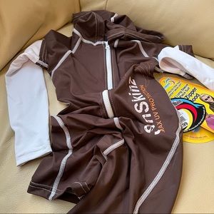 Child long sleeve one-piece suit swimming